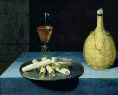 The Dessert of Wafers by Lubin Baugin